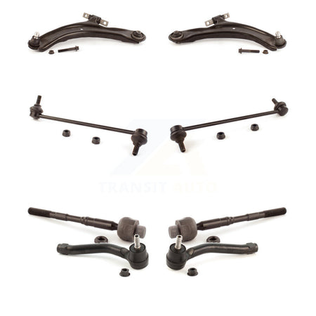 Front Control Arm Ball Joint Assembly Tie Rod End Link Kit (8Pc) For Nissan Rogue Select KTR-104576