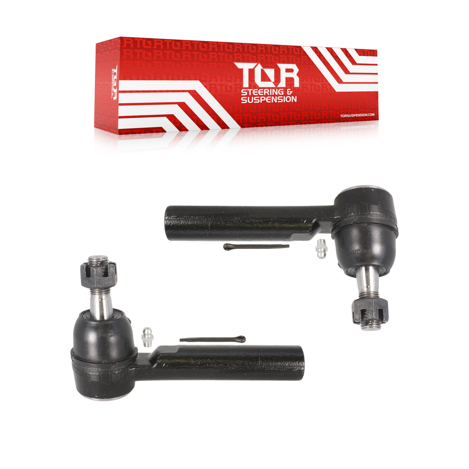 Front Outer Tie Rod End Pair For Chevrolet GMC Sierra 1500 Silverado Avalanche Cadillac KTR-104594