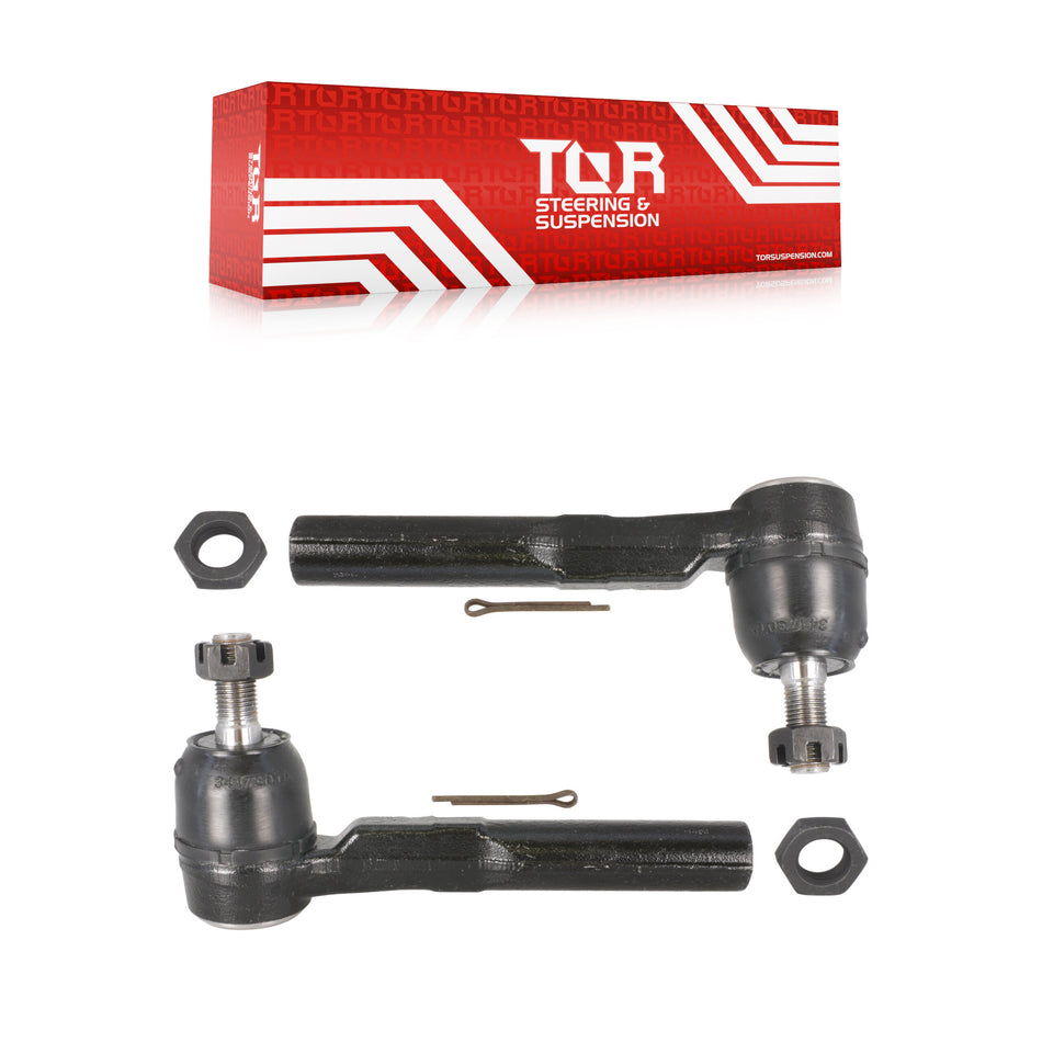 Front Outer Steering Tie Rod End Pair For 1995-2005 Chevrolet Cavalier Pontiac Sunfire KTR-104598