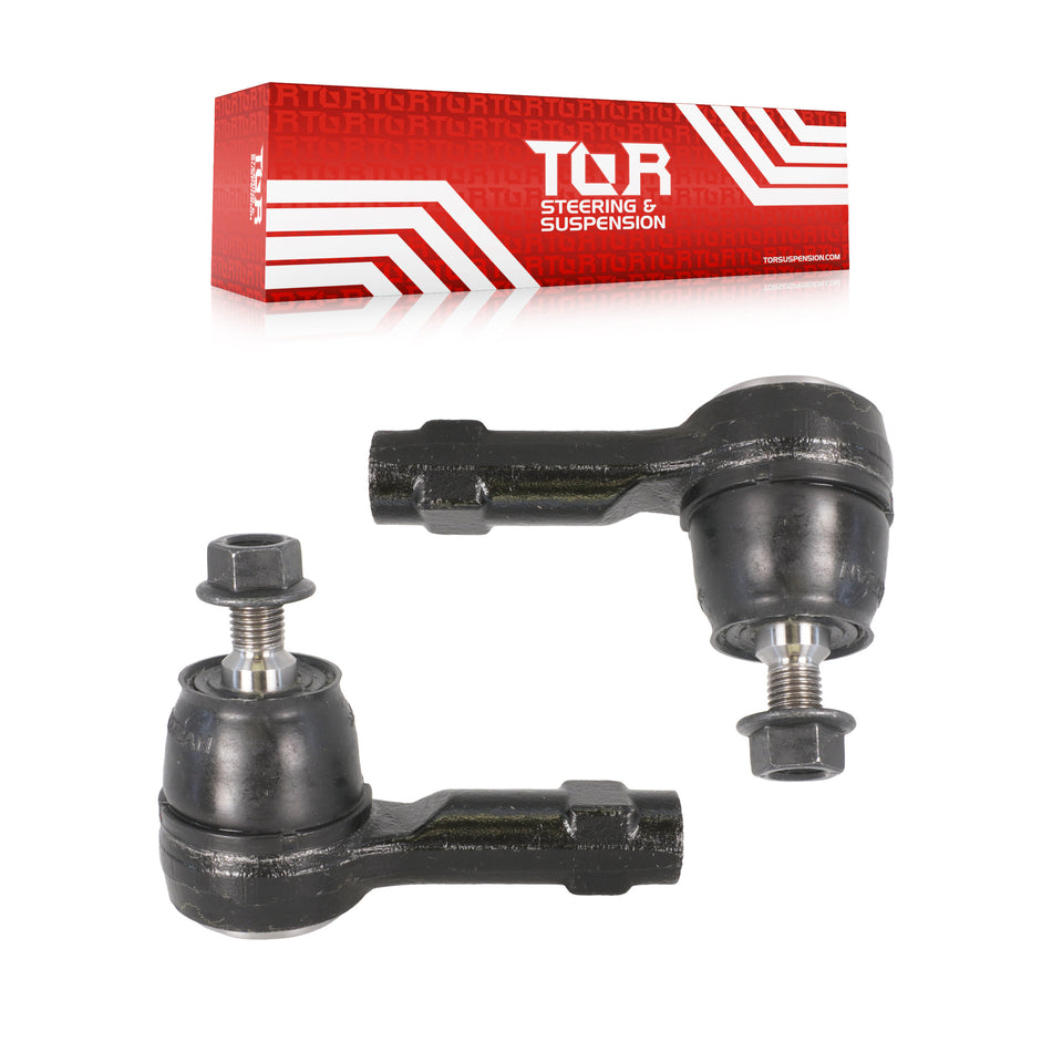 Front Outer Tie Rod End Pair For Mitsubishi Mirage Lancer G4 i-MiEV Colt Dodge Plymouth KTR-104647