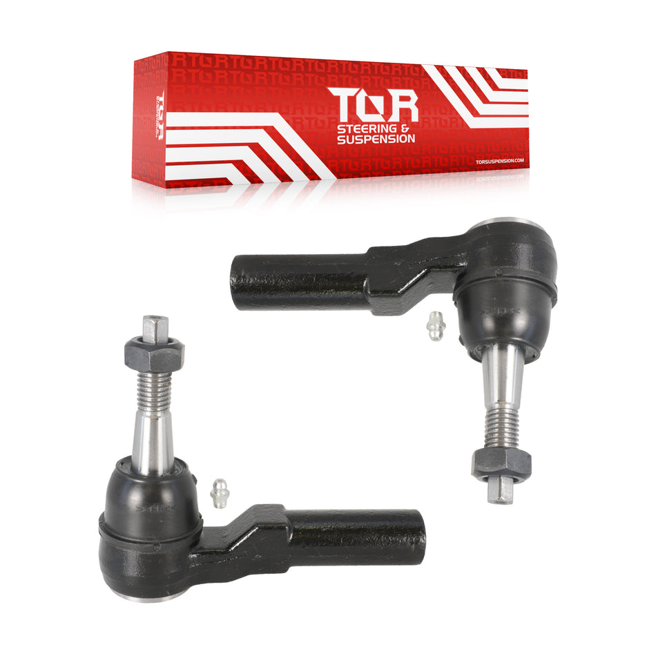 Front Outer Tie Rod End Pair For 2011-2023 GMC Chevrolet Sierra 2500 HD Silverado 3500 KTR-104685