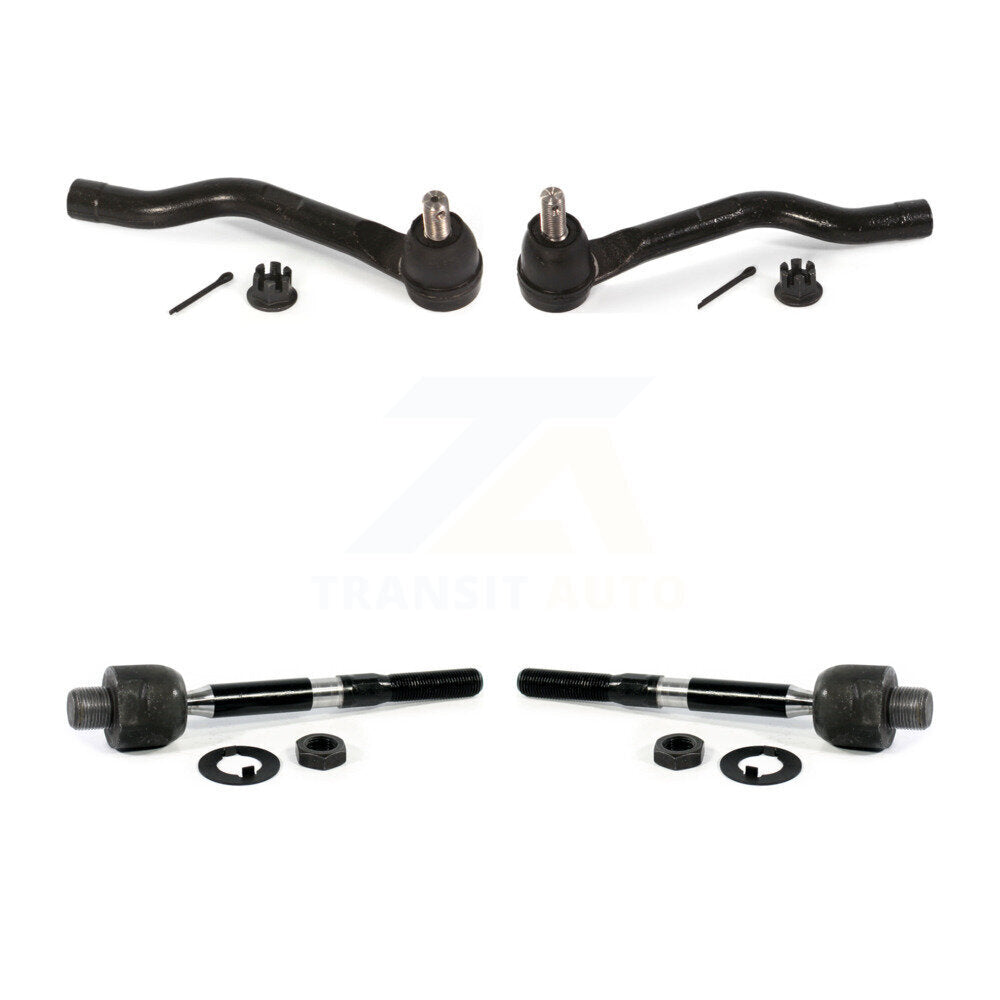 Front Outer & Inner Steering Tie Rod End Kit For Honda Accord Acura TLX 2.4L KTR-105025