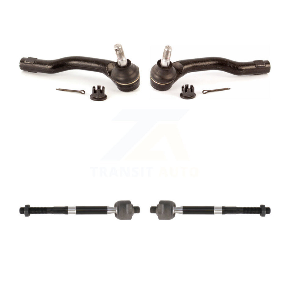 Front Outer & Inner Steering Tie Rod End Kit For 2011-2014 Mazda 2 KTR-105043