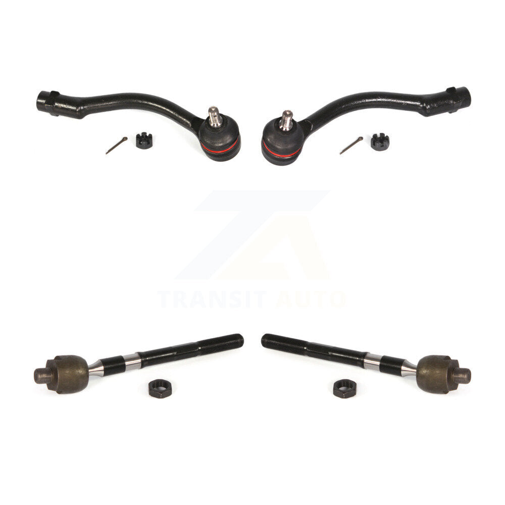 Front Outer & Inner Steering Tie Rod End Kit For Hyundai Accent Kia Rio KTR-105089