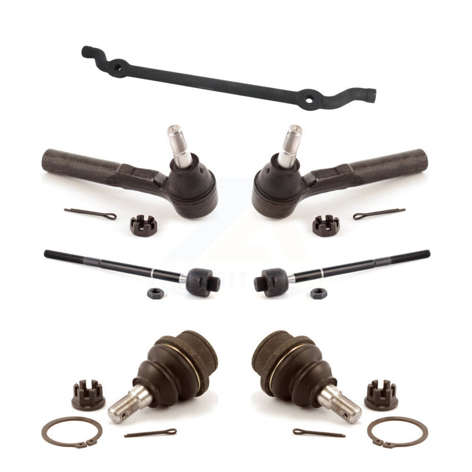 Front Inner Outer Tie Rods Center Link & Lower Ball Joints Kit For Chevrolet Silverado KTR-105124
