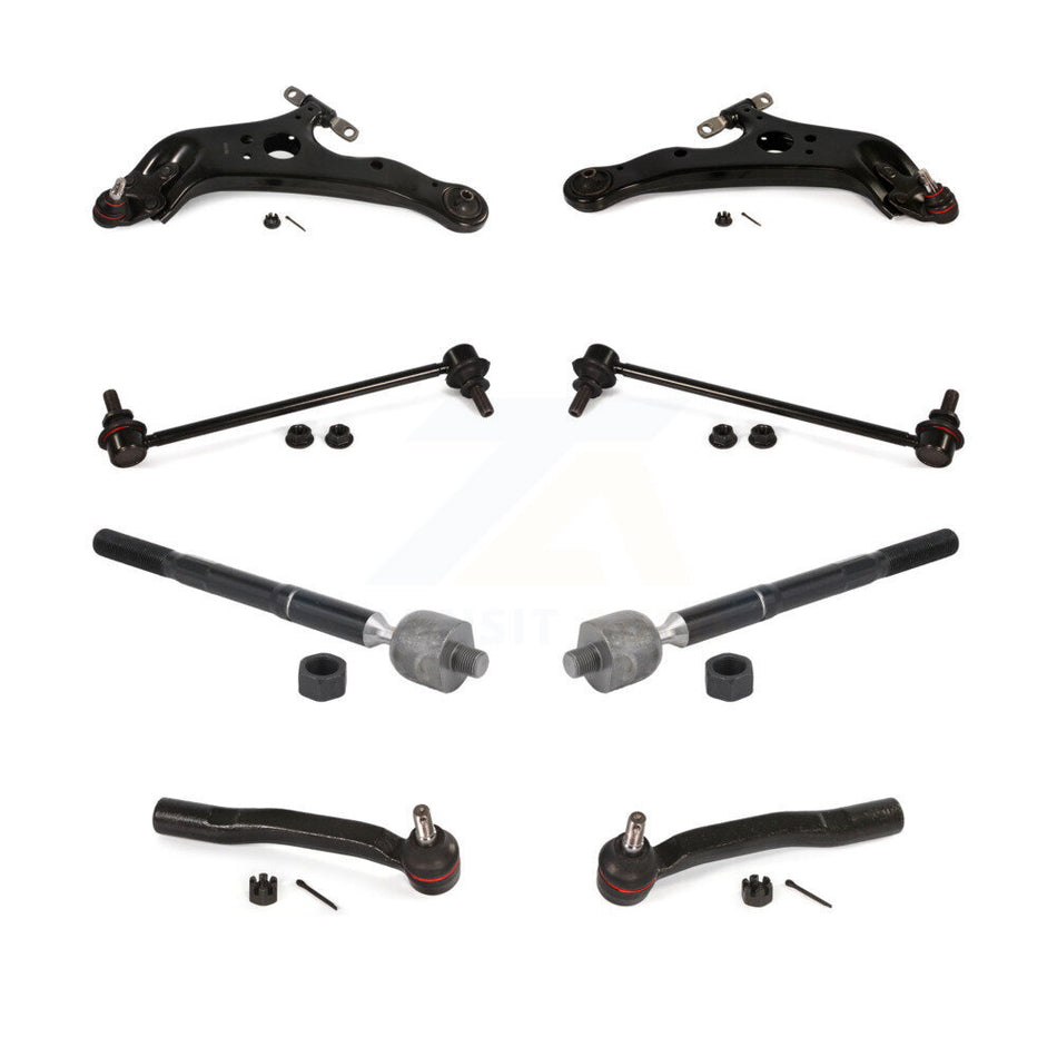 Front Control Arm And Ball Joint Tie Rod End Link Kit (8Pc) For 2011-2020 Toyota Sienna KTR-105154