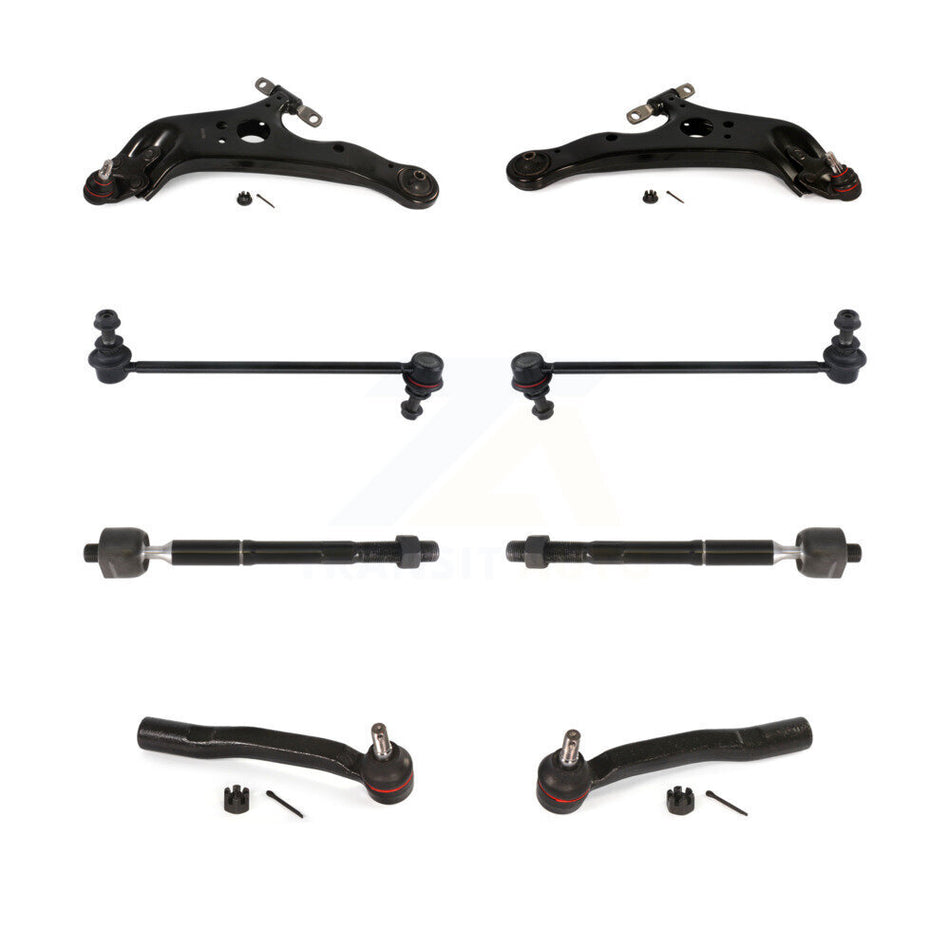 Front Control Arm And Ball Joint Tie Rod End Link Kit (8Pc) For 2011-2020 Toyota Sienna KTR-105154