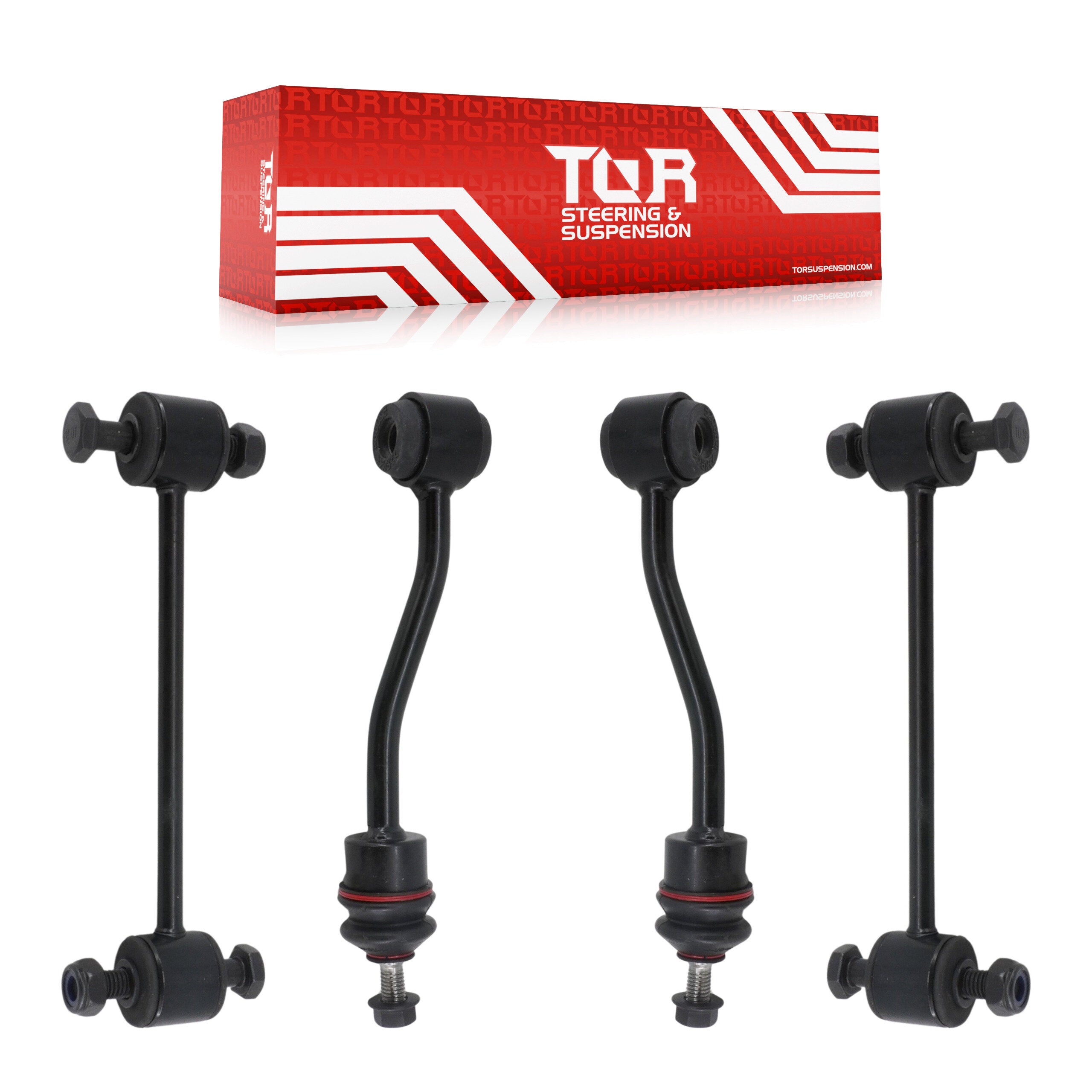 Front Rear Suspension Sway Bar Link Kit For 1997-2006 Jeep Wrangler TJ With Metal KTR-105406