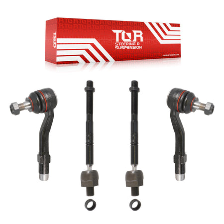 Front Inner & Outer Tie Rod End Kit For BMW 528i xDrive 530xi 535i 535xi 528xi 525xi KTR-105445