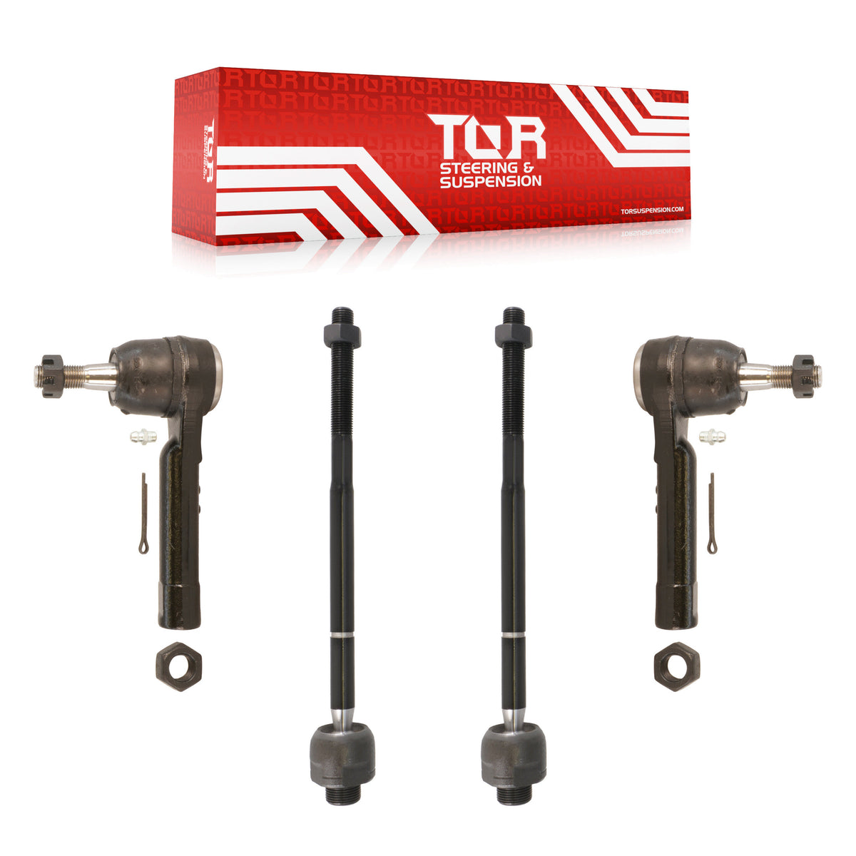 Front Steering Inner & Outer Tie Rod End Kit For GMC Sierra 1500 Chevrolet Silverado KTR-105446