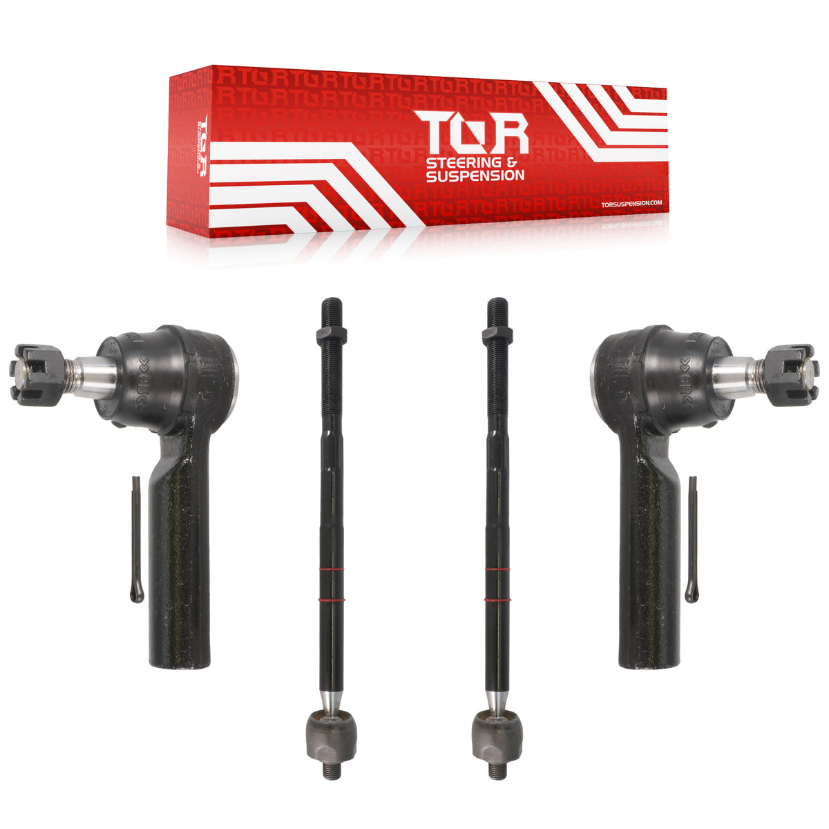 Front Inner & Outer Tie Rod End Kit For Ford Escape Mazda Tribute Mercury Mariner KTR-105450