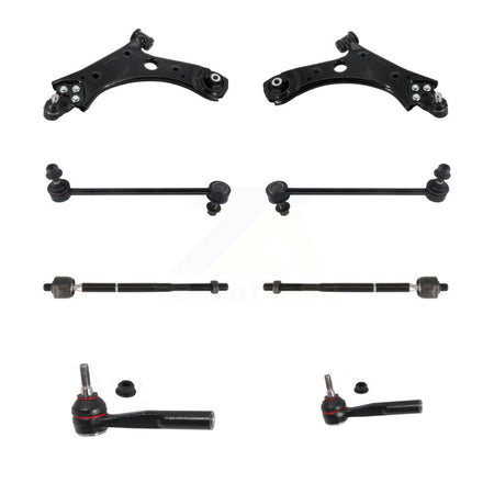 Front Suspension Lower Control Arm Ball Joint Tie Rod End Link Kit (8Pc) For Jeep Compass KTR-105478