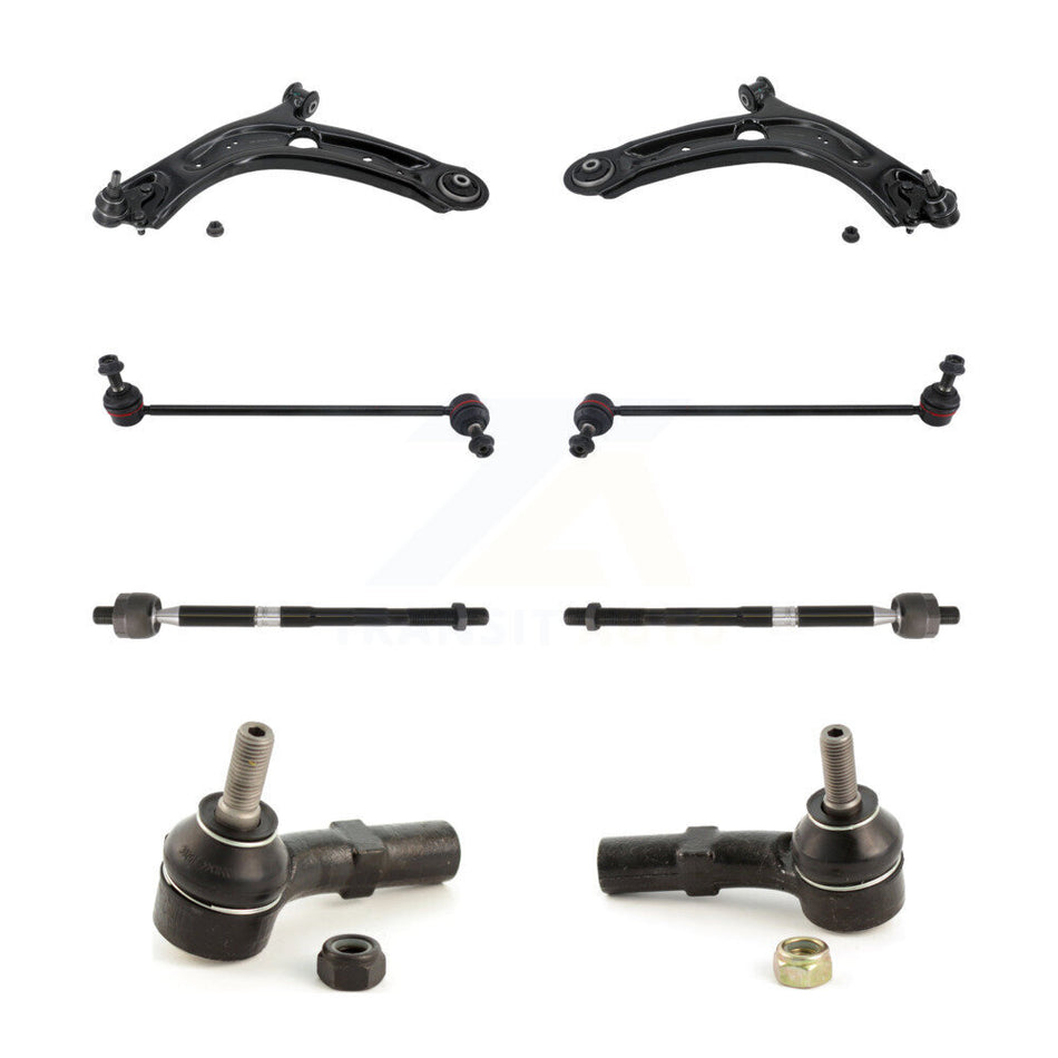 Front Suspension Lower Control Arm Ball Joint Tie Rod End Link Kit (8Pc) For 2019 Audi Q3 KTR-105482