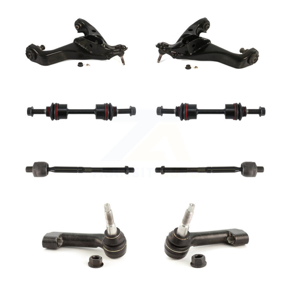 Front Suspension Lower Control Arm & Ball Joint Tie Rod End Link Kit (8Pc) For Ford F-150 KTR-105483