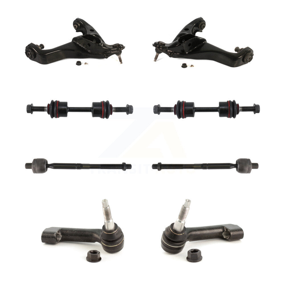 Front Suspension Lower Control Arm & Ball Joint Tie Rod End Link Kit (8Pc) For Ford F-150 KTR-105484