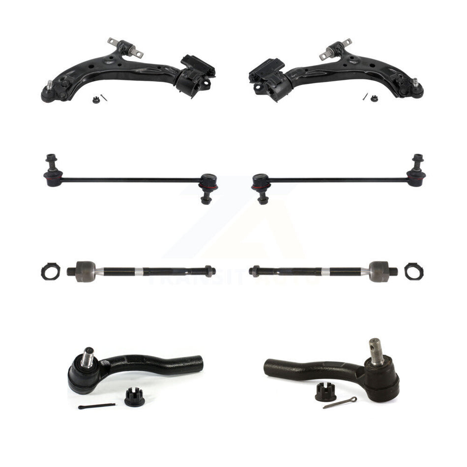 Front Lower Control Arm & Ball Joint Tie Rod End Link Kit (8Pc) For 2012-2014 Honda CR-V KTR-105492