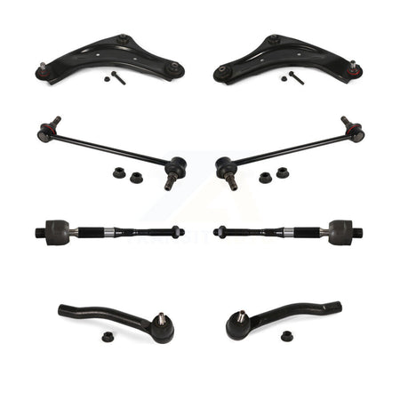 Front Lower Control Arm And Ball Joint Tie Rod End Link Kit (8Pc) For Nissan Juke LEAF KTR-105497