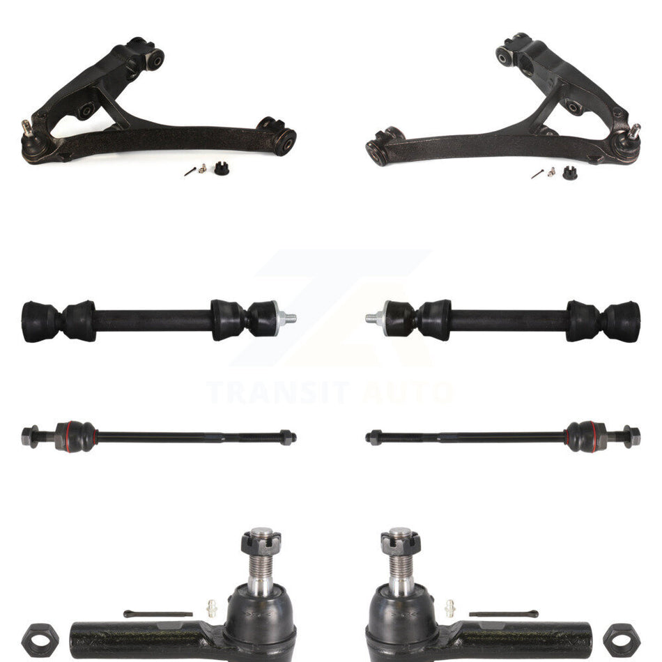Front Lower Control Arm Ball Joint Inner & Outer Tie Rod End Link Kit (8Pc) For GMC 2500 KTR-105557