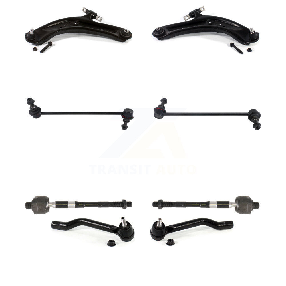 Front Lower Control Arm And Ball Joint Tie Rod End Link Kit (8Pc) For Nissan Rogue Sport KTR-105584