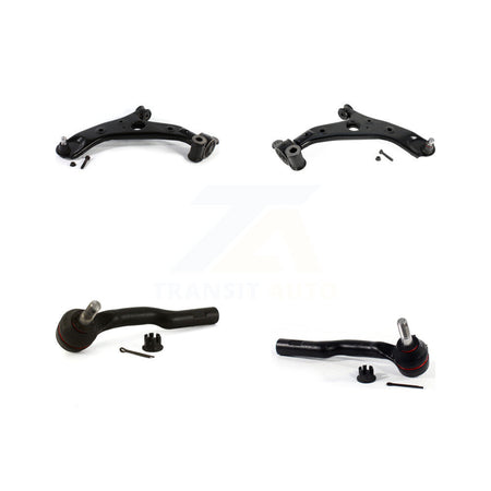 Front Suspension Lower Control Arm Assembly & Outer Tie Rod End Kit For 2014-2017 Mazda 6 KTR-105592