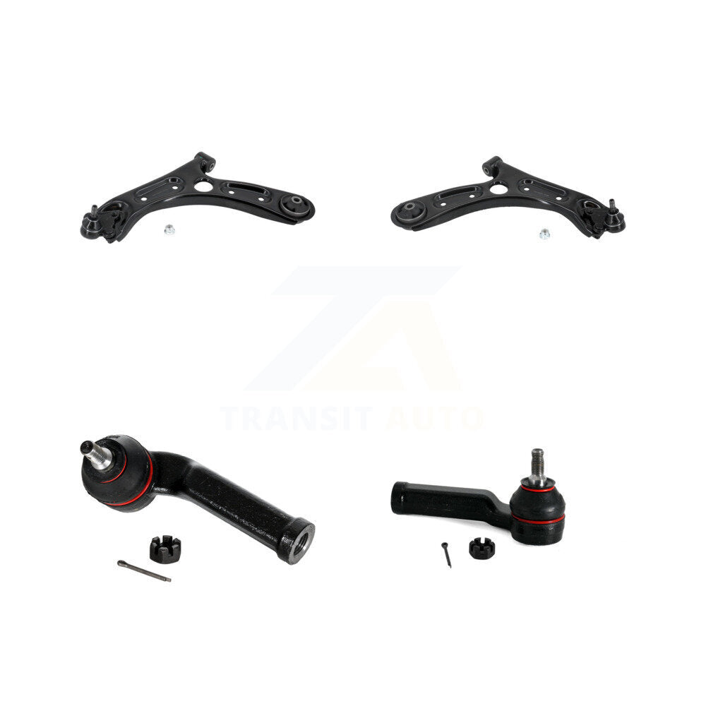 Front Lower Control Arm Assembly Outer Tie Rod End Kit For Hyundai Elantra Kona Kia Forte KTR-105594