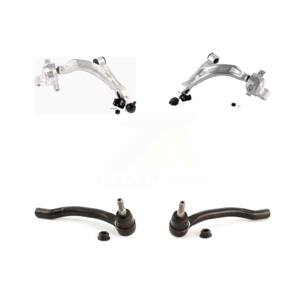 Front Suspension Lower Control Arm Assembly Outer Tie Rod End Kit For INFINITI QX70 FX37 KTR-105595