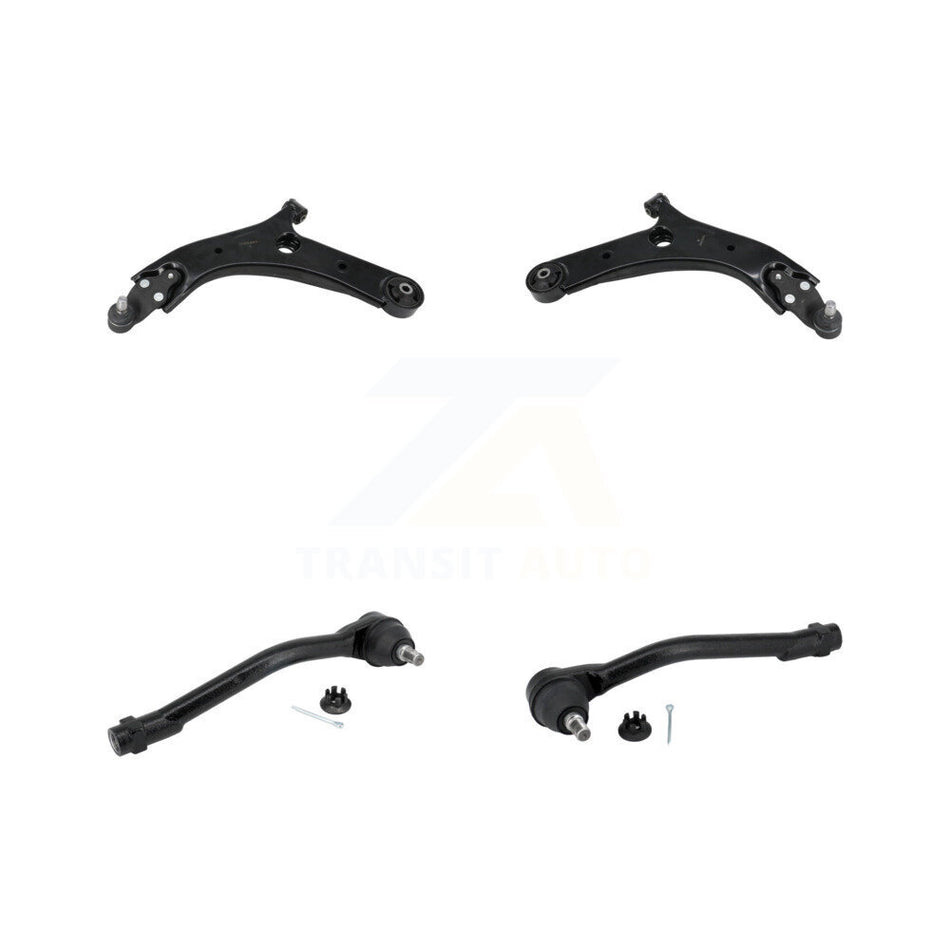 Front Lower Control Arm Assembly And Outer Tie Rod End Kit For 2015-2021 Kia Sedona KTR-105597