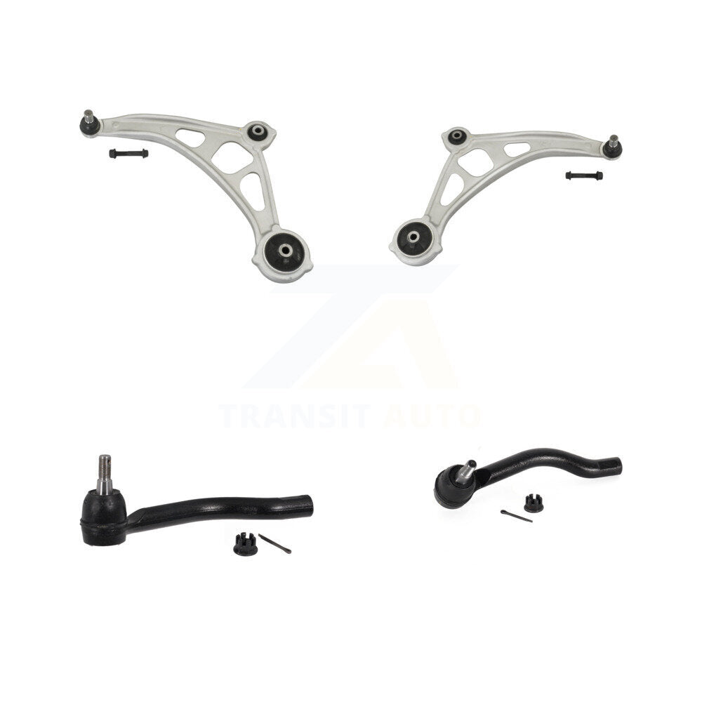 Front Lower Control Arm Assembly And Outer Tie Rod End Kit For 2015-2024 Nissan Murano KTR-105598