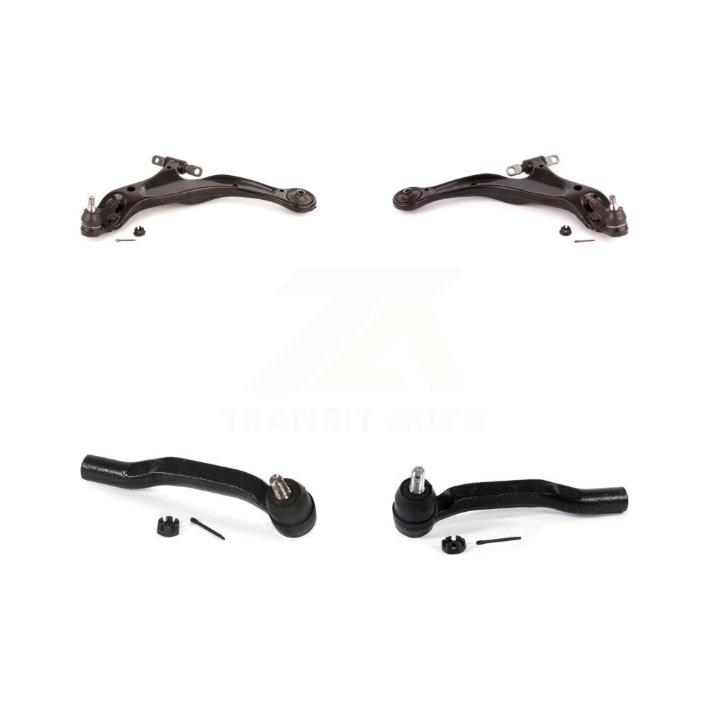 Front Lower Control Arm Assembly Outer Tie Rod End Kit For 2003 Toyota Sienna From 01 03 KTR-105599