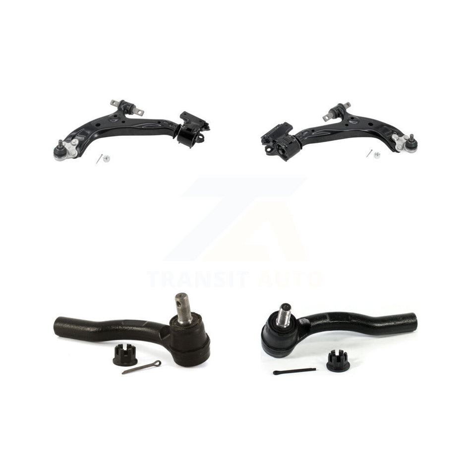 Front Lower Control Arm Assembly And Outer Tie Rod End Kit For 2015-2016 Honda CR-V KTR-105602
