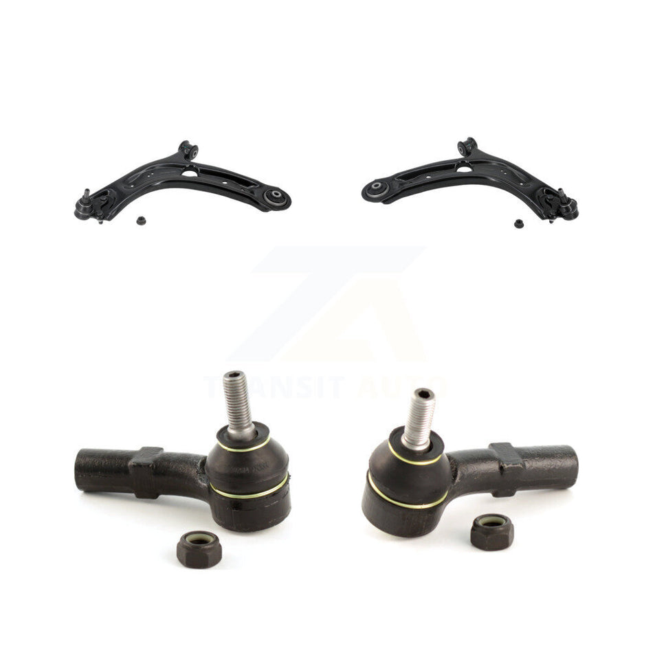 Front Lower Control Arm Assembly Outer Tie Rod End Kit For 2022-2023 Volkswagen Taos FWD KTR-105604