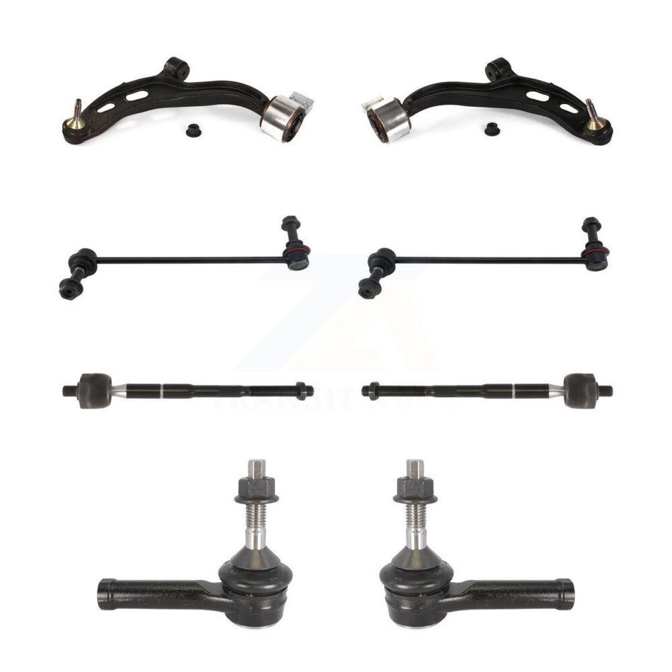 Front Lower Control Arm & Ball Joint Tie Rod End Link Kit (8Pc) For Ford Flex Lincoln MKT KTR-105605