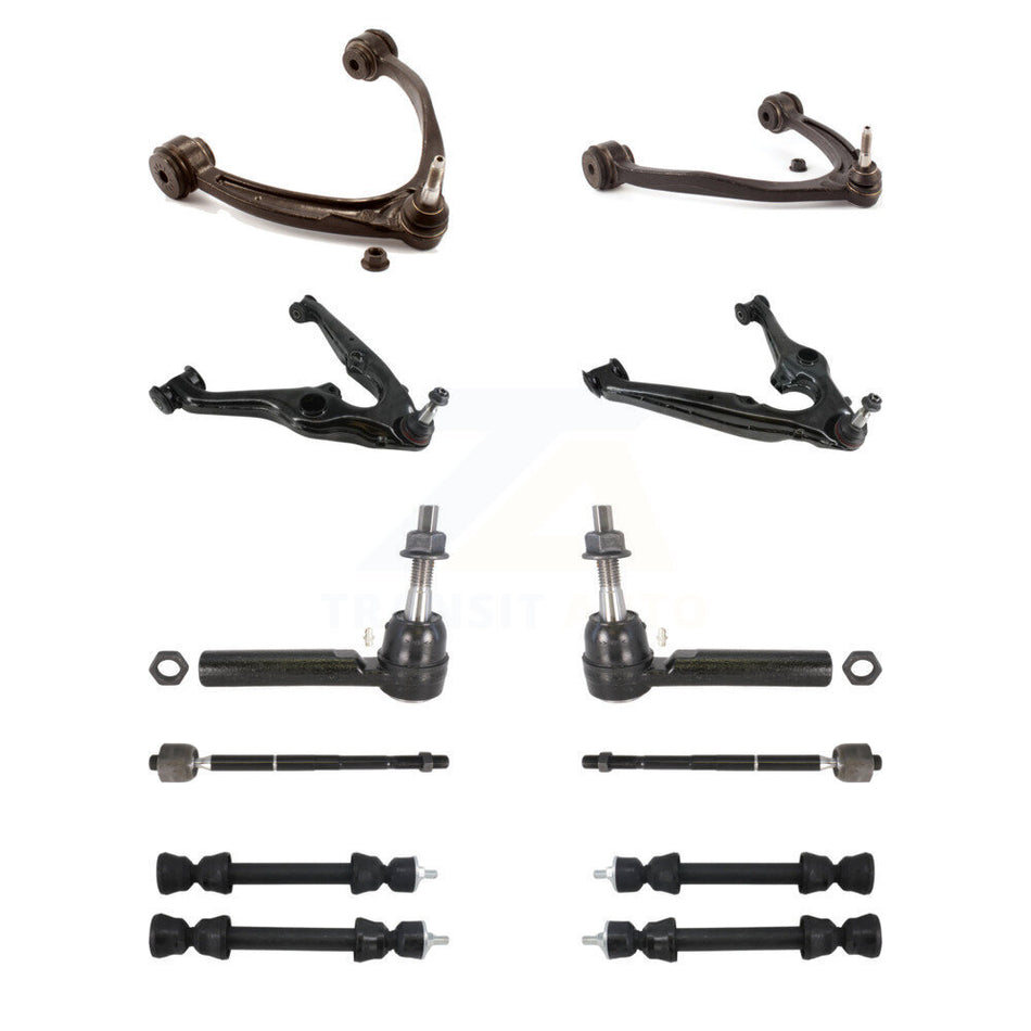 Front Control Arms And Lower Ball Joints Tie Rods Link Sway Bar Suspension Kit (10Pc) For KTR-105612
