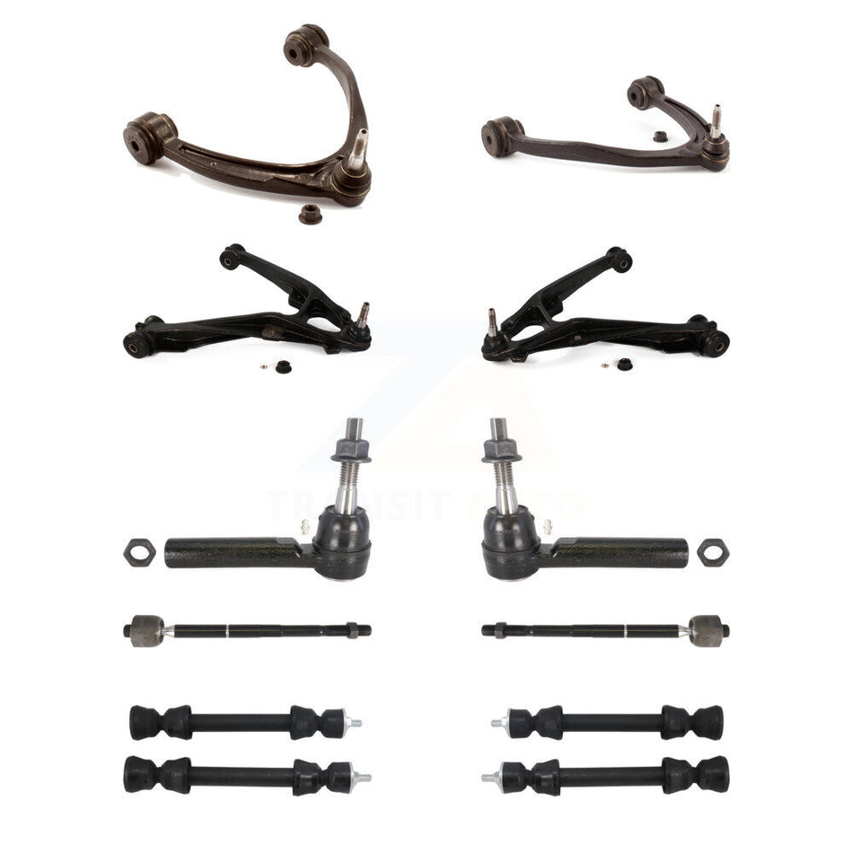 Front Control Arms And Lower Ball Joints Tie Rods Link Sway Bar Suspension Kit (10Pc) For KTR-105614