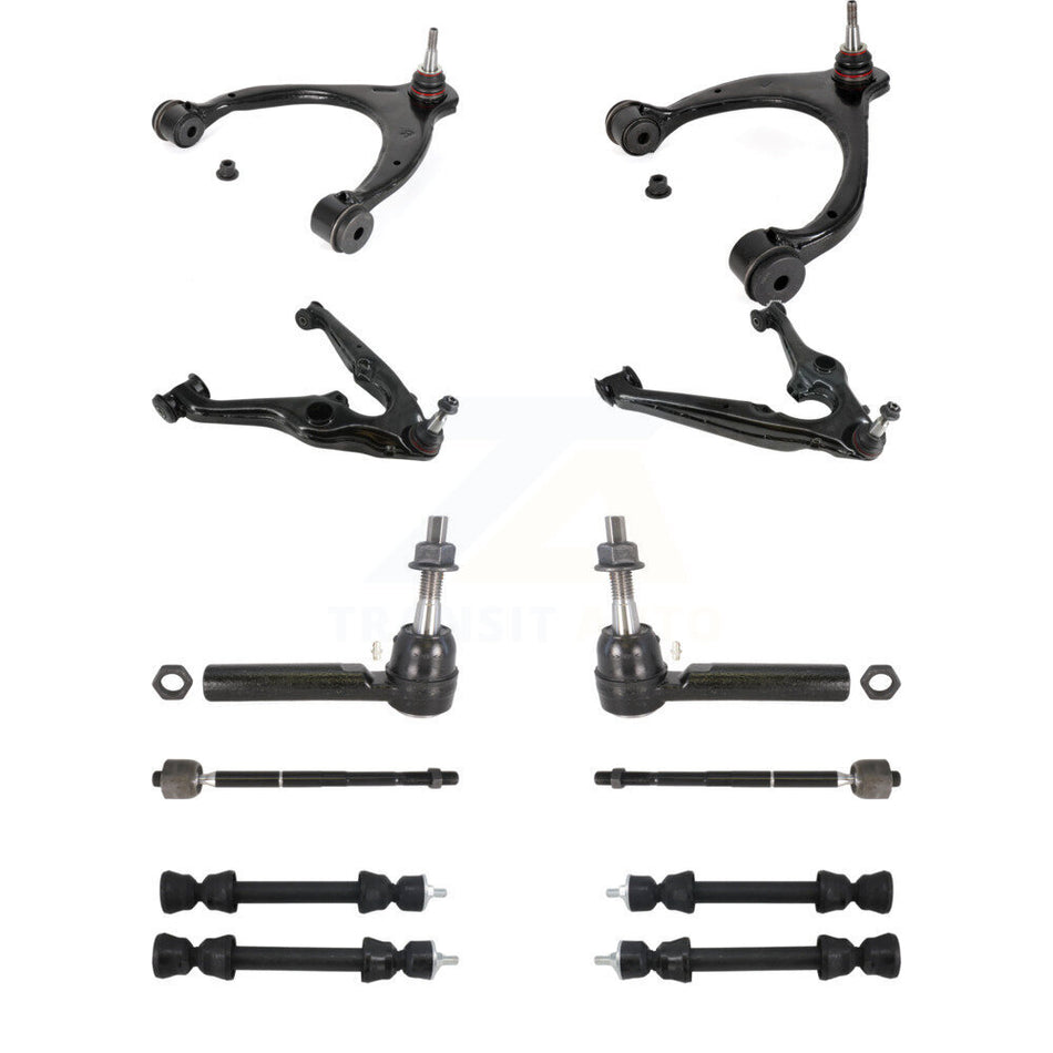 Front Control Arms Lower Ball Joints Tie Rods Link Sway Bar Kit (10Pc) For Chevrolet GMC KTR-105615