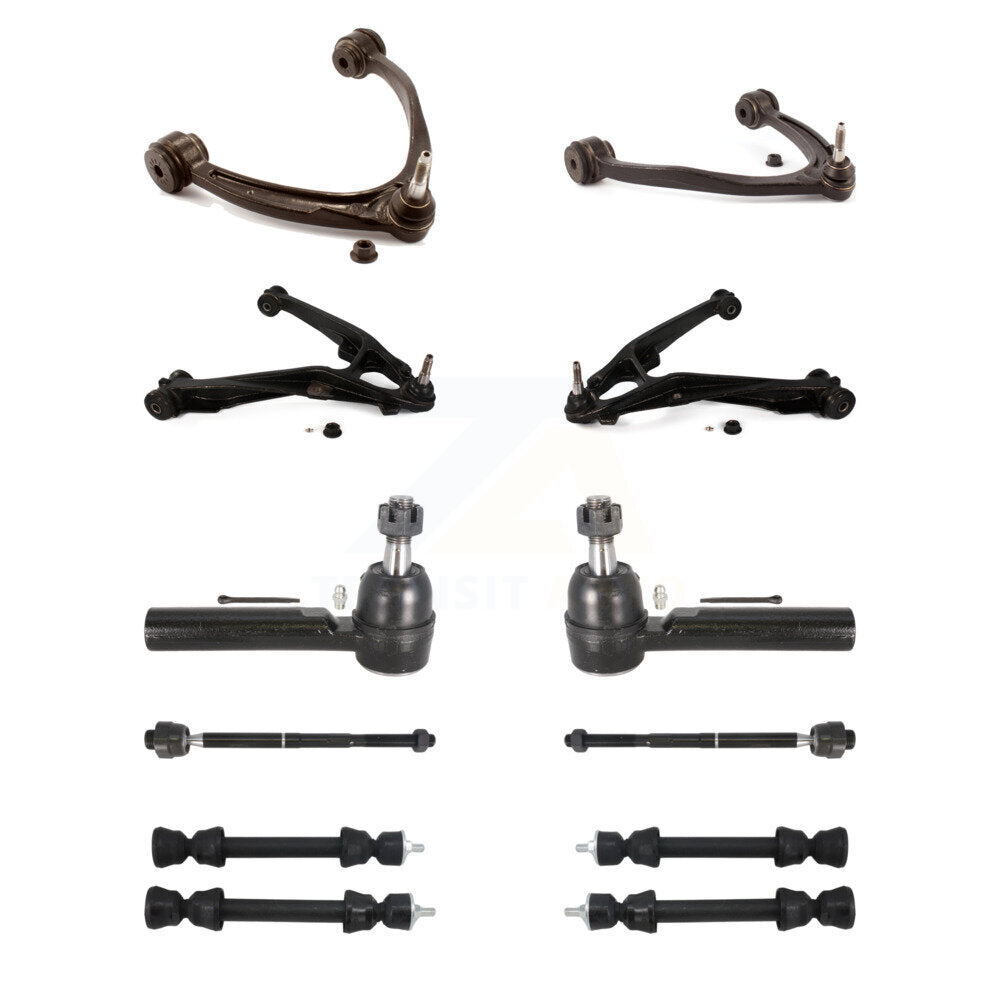 Front Control Arms Lower Ball Joints Tie Rods Link Sway Bar Kit (10Pc) For Chevrolet GMC KTR-105620