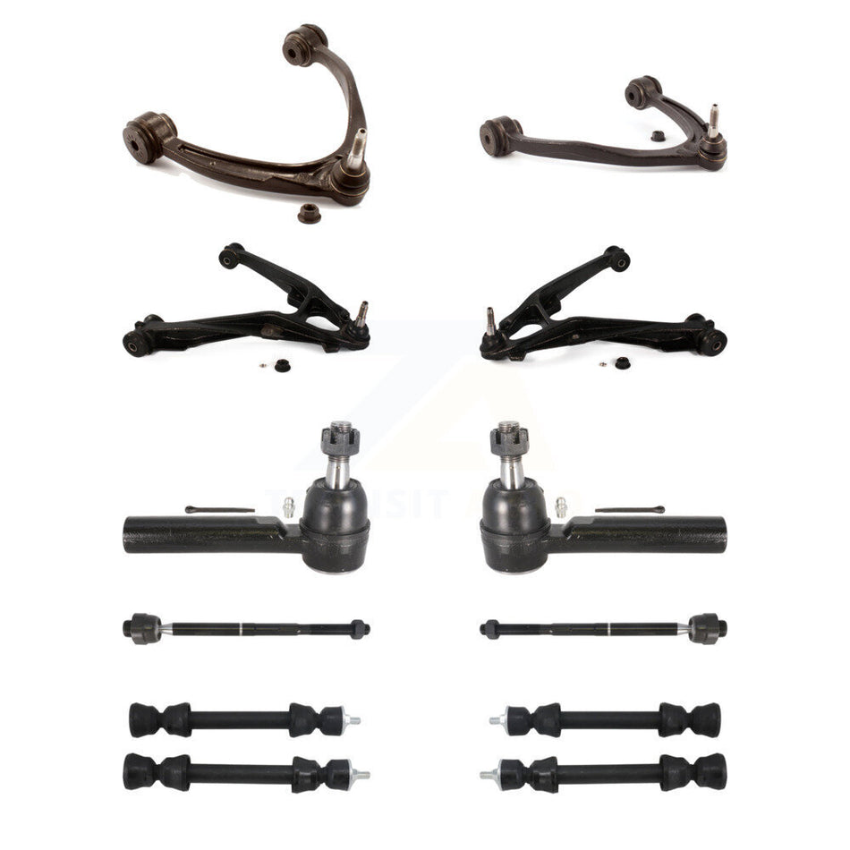 Front Control Arms Lower Ball Joints Tie Rods Link Sway Bar Kit (10Pc) For Chevrolet GMC KTR-105620