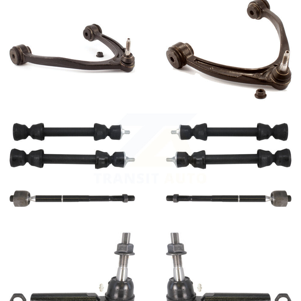 Front Upper Control Arm & Ball Joint Tie Rod End Link Kit (8Pc) For GMC Sierra 1500 Tahoe KTR-105625