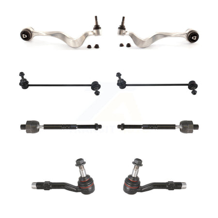 Front Lower Forward Control Arm & Ball Joint Tie Rod End Link Kit (8Pc) For 2011 BMW 550i KTR-105642