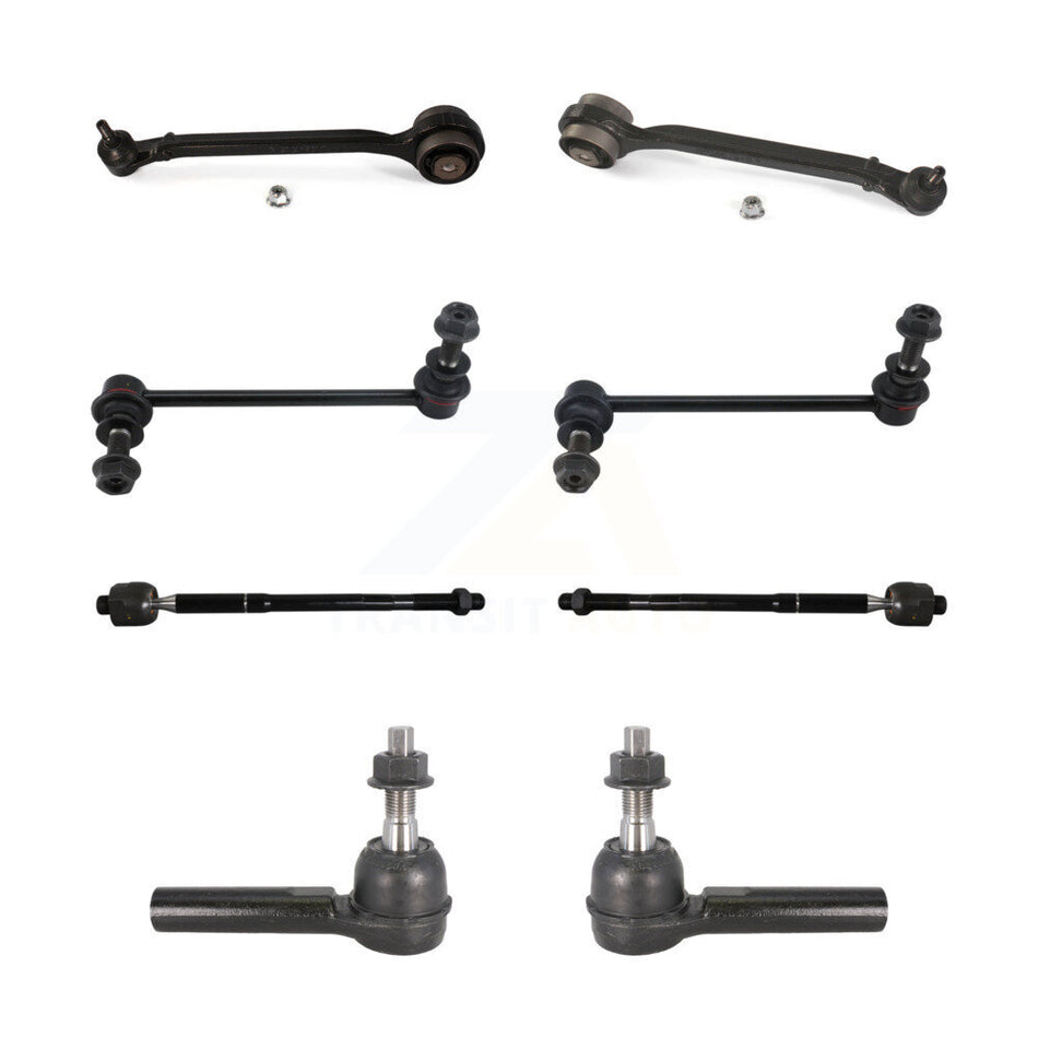 Front Lower Forward Control Arm & Ball Joint Tie Rod End Link Kit (8Pc) For Dodge Charger KTR-105644