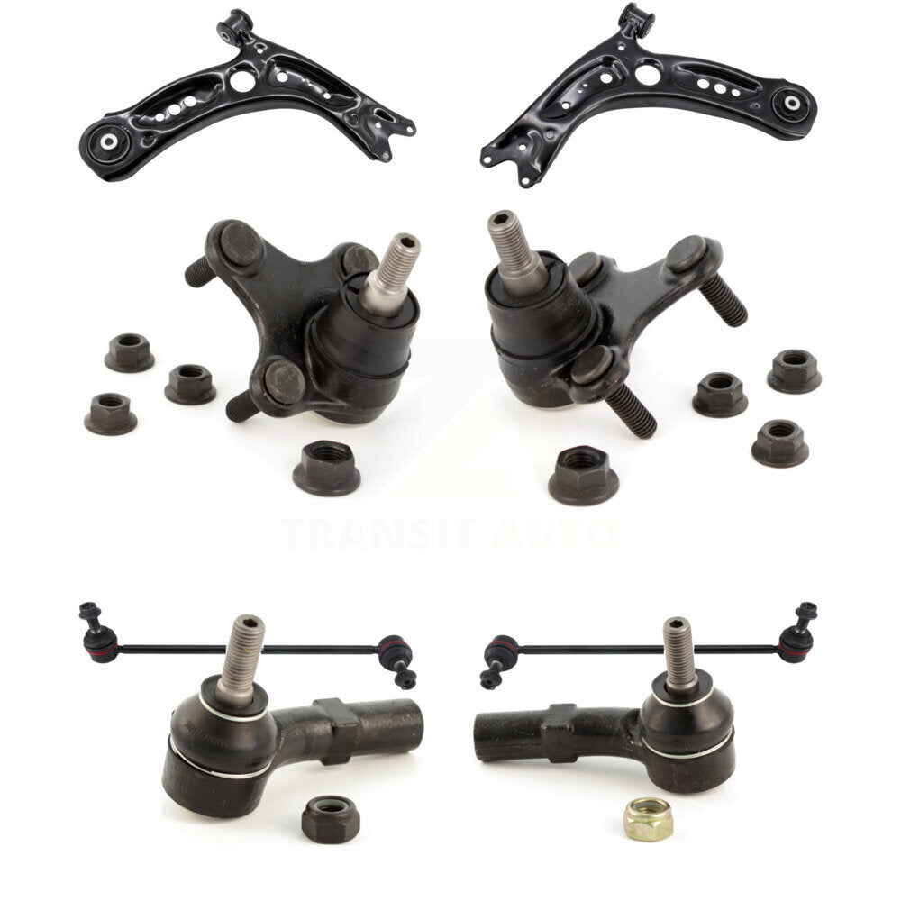 Front Lower Control Arm Tie Rod End Link Ball Joint Kit (8Pc) For Volkswagen Jetta Audi KTR-105648
