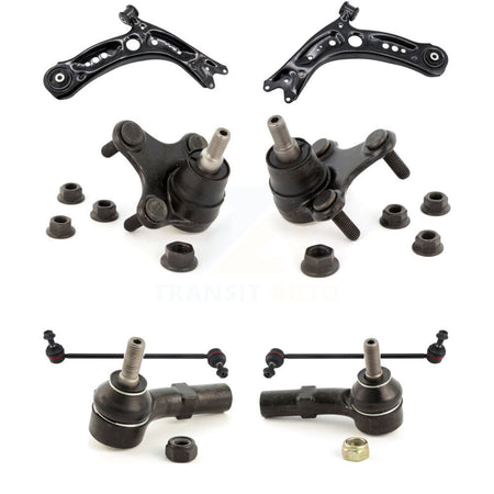 Front Lower Control Arm Tie Rod End Link Ball Joint Kit (8Pc) For Volkswagen Jetta Audi KTR-105648
