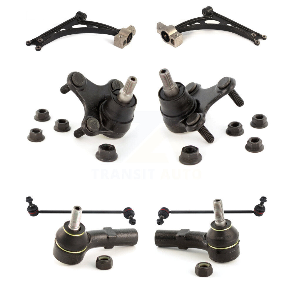 Front Lower Control Arm Tie Rod End Link Ball Joint Kit (8Pc) For Volkswagen Jetta Golf R KTR-105651