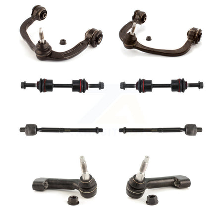 Front Upper Control Arm & Ball Joint Tie Rod End Link Kit (8Pc) For Ford F-150 Expedition KTR-105653
