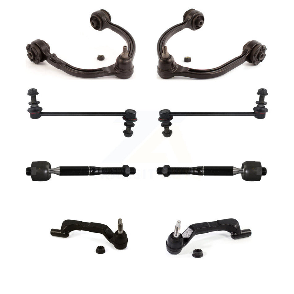 Front Upper Control Arm Ball Joint Tie Rod End Link Kit (8Pc) For Dodge Charger Chrysler KTR-105654