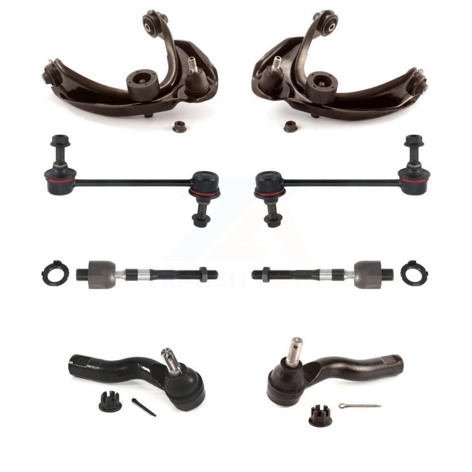 Front Upper Control Arm Ball Joint Tie Rod End Link Kit (8Pc) For Ford Fusion Lincoln MKZ KTR-105656