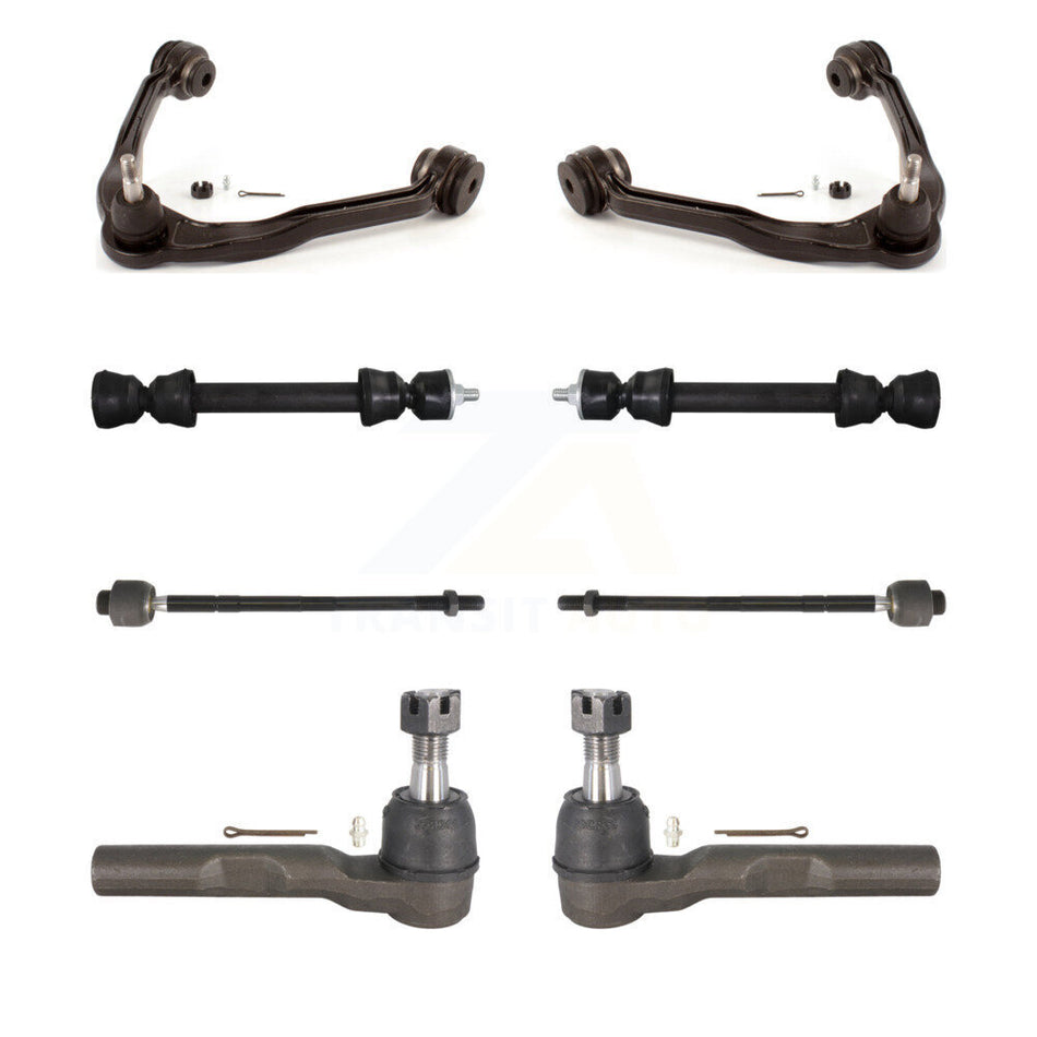 Front Upper Control Arm & Ball Joint Tie Rod End Link Kit For Chevrolet Express 1500 GMC KTR-105658