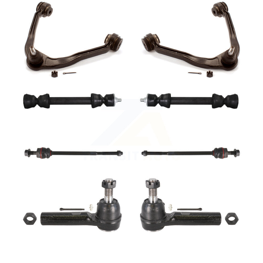 Front Upper Control Arm & Ball Joint Tie Rod End Link Kit For Chevrolet Express 2500 GMC KTR-105659