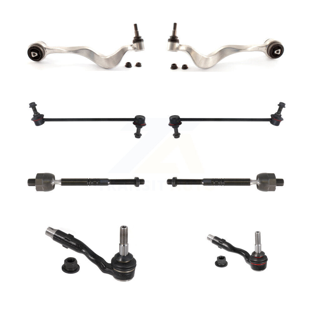 Front Lower Forward Control Arm & Ball Joint Tie Rod End Link Kit (8Pc) For 2011 BMW 550i KTR-105682