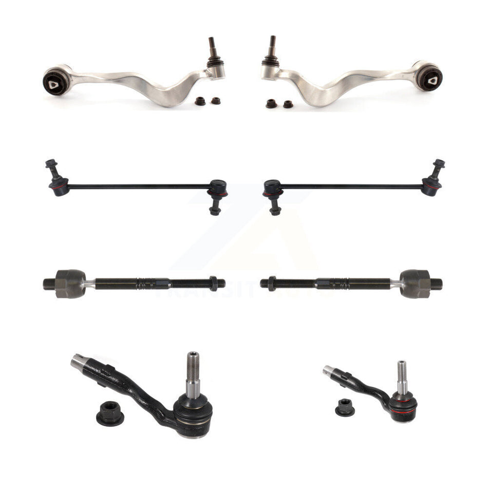Front Lower Forward Control Arm & Ball Joint Tie Rod End Link Kit (8Pc) For 2011 BMW 550i KTR-105682